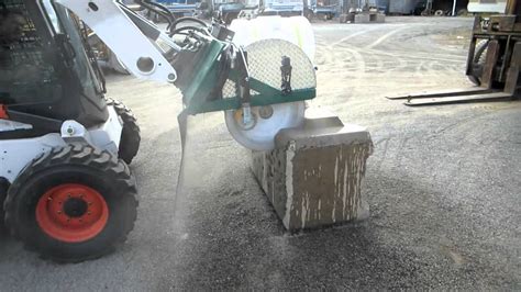 skid steer mounted concrete saw|skid steer asphalt saw attachment.